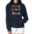 thumbnail image 4 of Women's G-III 4Her by Carl Banks Navy Denver Broncos Collage Graphic Fleece Pullover Hoodie, 4 of 5