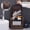 tawny, variant on Men's PU Leather Dopp Kit, Large Capacity Hanging Toiletry Bag with 360 °   Rotatable Hook, Double Layer & 6 Pockets, Wet & Dry Separation, Vintage Style for Business Travel
