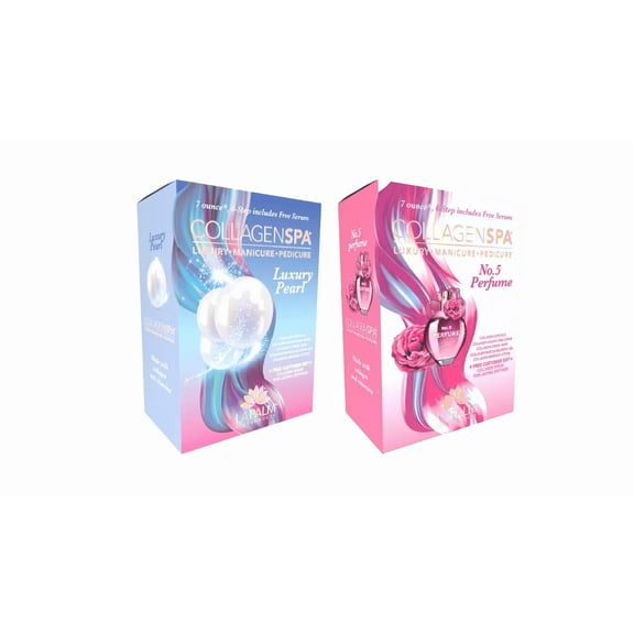 La Palm Collagen Spa 6 Step Manicure/Pedicure Kit Luxury Pearl No 5