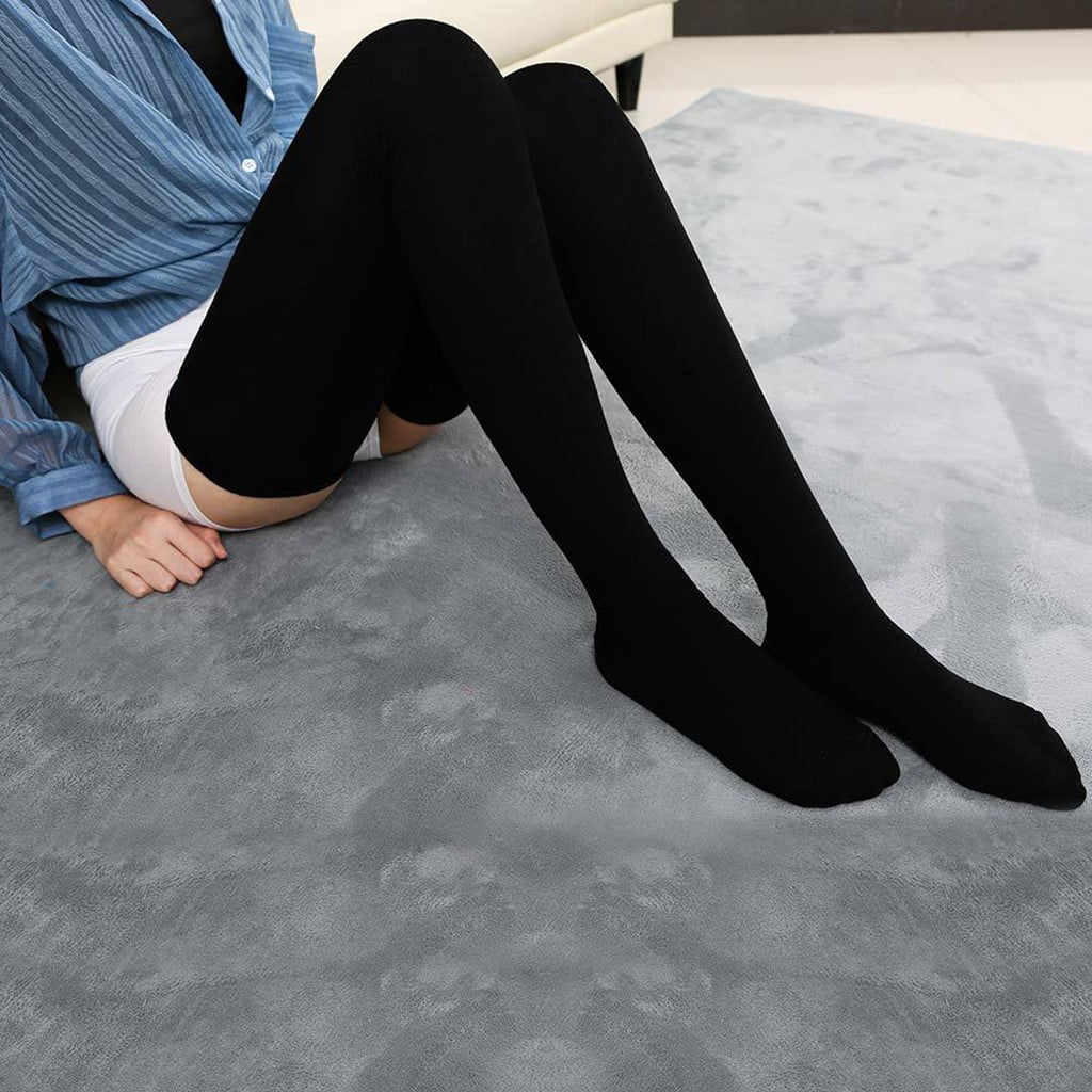 Women Girls Fashion Solid Knee Socks Stockings Silk stockings