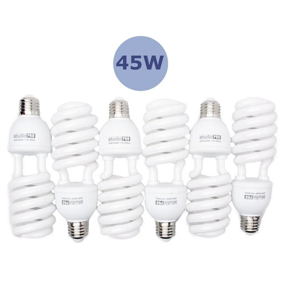 6x 45 Watt Daylight Fluorescent Light Bulb