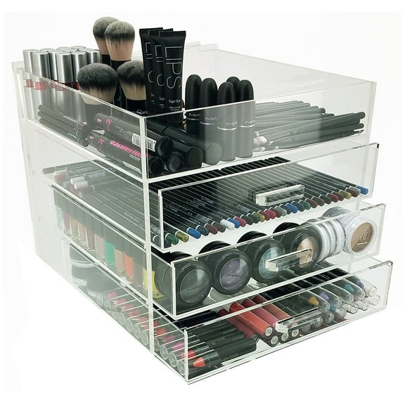 OnDisplay 4 Tier Acrylic Cosmetic/Makeup Organizer