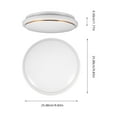 thumbnail image 2 of COOPHYA Outdoor Ceiling Light Modern Round Led Light Fixture PVC 1 Set For Patio, 2 of 7