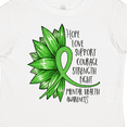 thumbnail image 4 of Inktastic Mental Health Awareness Green Sunflower Ribbon Boys or Girls Toddler T-Shirt, 4 of 5