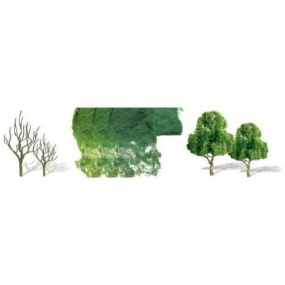 JTT Scenery 92022 DECIDUOUS 2.5" to 4" PRO KIT HO-scale, 10/pk