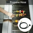 thumbnail image 4 of YOPTOP Tuyau de Cuisinière à Gaz Polyvalent Adaptateur de Propane Tuyau Durable Installation Facile Convertisseur de Réservoir de Propane Pièces de Barbecue Débit d'Air Stable pour Type QCC1, 4 of 6