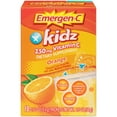 EmergenC Kidz 10 Count, Orange Flavor Dietary Supplement Fizzy Drink Mix With 250mg Vitamin C