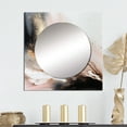 thumbnail image 1 of Designart "Textured Black and Gold Marble" Abstract Marble Square Mirror Wall Decor Modern - Large Black Square Bathroom Mirror - Square Printed Wall Mirror Art, 1 of 5