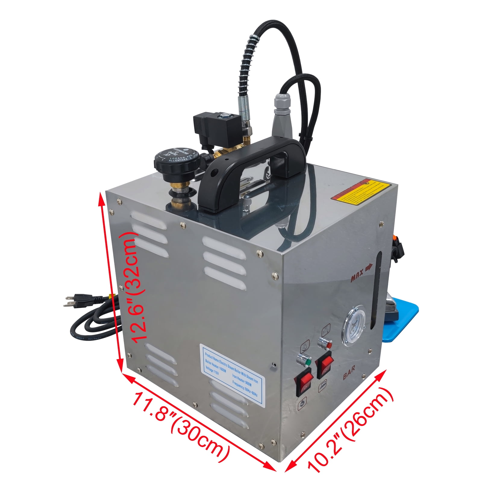 Steam Electric Iron Boiler Industrial Stainless Steel Body