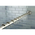 thumbnail image 4 of Kingston Brass SRK608 Americana 72" Réglable Tige de Rideau de Douche en Acier Inoxydable avec Base de Tige de Douche Milano, Nickel Satiné, 4 of 5
