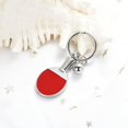 thumbnail image 4 of Table Tennis Keychain, Cremation Jewelry Table Tennis Urn Keychain for Ashes  Mini Ping Pong Keyrings with Table Tennis Racket Sports Keyring for Bags Backpack, 4 of 8