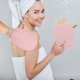 thumbnail image 3 of Toalla de baño Guantes exfoliantes de doble cara Guante de baño doméstico fuerte 21x14cm con agarre de muñeca y lazo para colgar, 3 of 5