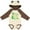 Natural & Brown w Ears, variant on Inktastic My Mema Loves Me Grandson Dinosaur Boys Long Sleeve Baby Bodysuit