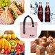 thumbnail image 4 of Bolso portátil del almuerzo de la prenda impermeable del bolso del aislamiento de la comida campestre de la capacidad grande del bolso del bento del bolso de la fiambrera, 4 of 5
