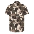 thumbnail image 5 of ZRGHAOYLQ Mens Short Sleeve Camo Tee Shirts Big and Tall Plus Size Button Down Shirts Vintage Camouflage Print Casual Lapel Shirt Tops, 5 of 5
