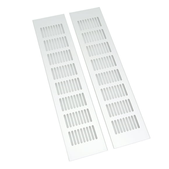 2 Pcs Rejilla De Ventilación De Ventilación De Aire, Placa De Ventilación Rectangular De aleación De Aluminio Para El Armario Del Gabinete Del Gabinete, Hecha De aleación De