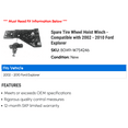 thumbnail image 2 of Spare Tire Wheel Hoist Winch - Compatible with 2002 - 2010 Ford Explorer 2003 2004 2005 2006 2007 2008 2009, 2 of 2
