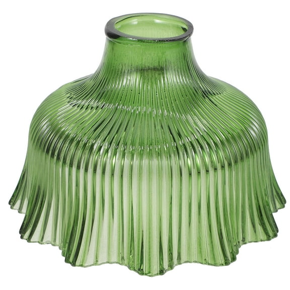 IBASETOY Green Glass Lampshade for Decor Replace Broken Shade Upgrade Plastic with Thick Glass Fits Many