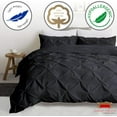 thumbnail image 6 of Kotton Culture 600 TC Pinch Pleated Duvet Cover 100% Egyptian Cotton with zipper (California King, Dark Grey) - 5 Piece, 6 of 6