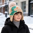 thumbnail image 2 of mgoYE Kids Boys Girls Dinosaur Winter Knit Hat Baby Toddler Thick Earflap Hood Caps, 2 of 6