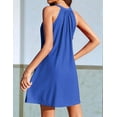 thumbnail image 5 of Women Crochet Hollow Out Summer Dresses for Women Royal Blue S, 5 of 6
