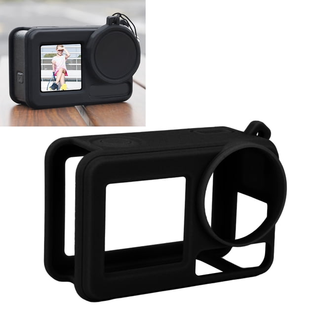 Anti Collision Silicone Camera Cover for Action 5 Pro, Dust Proof Flexible and Elastic Soft Silicone Case with Stylish Design, Convenient Hanging Rope Hole Position for Easy