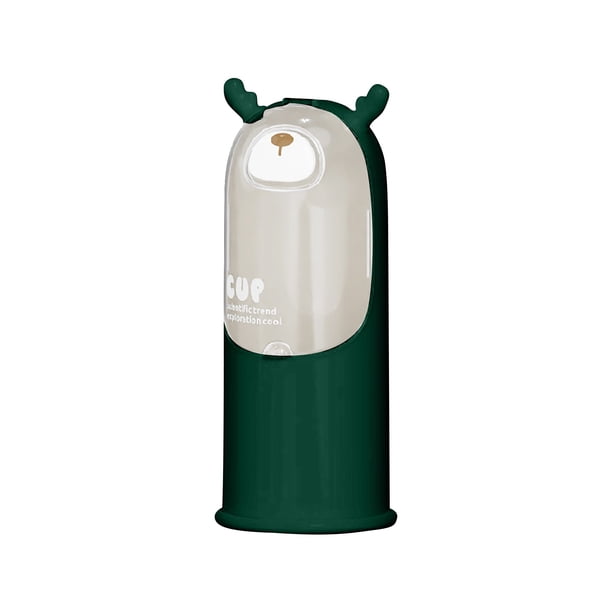 Dispensador de vasos desechables con forma de ciervo, soporte de pared para vasos de dispensador de agua, estante de almacenamiento de vasos transparente de polipropileno para cocina, oficina y baño.