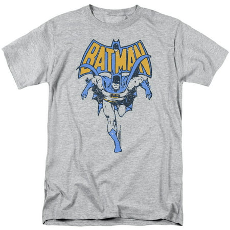 Batman Men's  Vintage Run T-shirt Athletic (Best Batman Comic Runs)