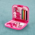 thumbnail image 2 of Sewing Storage Box with Buckle Dust-proof Embroidery Needles Carrying Cases Thread Scissor Organizer Knitting for Household Rose Red, 2 of 6