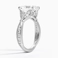 thumbnail image 2 of Zoya Jewel Radiant Cut 2.1 Ct Simulated Diamond Ring - 14K White Gold Plated Jewelry - Multi-Stone Women's Wedding Ring - Casual Daily Wear Diamond Ring - Promise Jewelry for Her, 2 of 6