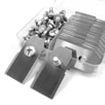 thumbnail image 1 of 30 cuchillas de repuesto de acero inoxidable, incluye tornillos, plateado, 1 of 2