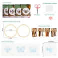 thumbnail image 4 of Embroidery Kit for Beginners and seasoned embroidery enthusiasts— 4 Pack Bee and Flower Cross Stitch Kits with Sewing Set of Hoops,Threads,Needles, 4 of 6