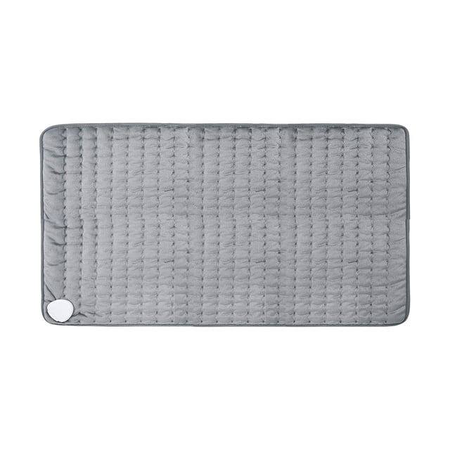 Manta térmica ajustable para cuello y hombros, 76x40 cm, 6 niveles de calor, temporizador de 4 posiciones (30/60/90/120 min), lavable a máquina, color gris plateado, enchufe americano 120V.