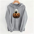 thumbnail image 5 of Ounisa Women's Halloween Print Hooded Long Sleeve Pullover Sweatshirt, Soft Cozy Top for Fall Casual Wear, 5 of 5