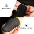 thumbnail image 3 of IBASETOY 10Pcs Cell Phone Gaming Finger Sleeves Black Silver Fiber for Gamers Home Gaming, 3 of 6