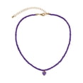 thumbnail image 1 of SIfdSeng Cœur de Pêche Perles de Riz Simples Collier Fait Main Collier Géométrique Pliant Collier Perlé pour Femmes pour Usage Quotidien, 1 of 6