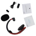 thumbnail image 3 of Cummins Edition BlueParrott B450-XT Noise Cancelling Bluetooth Headset – Unique Design with Industry Leading Sound & Improved Comfort, Up to 24 Hours of Talk Time, IP54-Rated, Black Red, 3 of 5