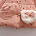 thumbnail image 6 of IROINNID Toddler Baby Snowsuit Girls Winter Heart Shaped Bag Set Coat Hooded Thicken Warm Outerwear Hooded Jacket, 6 of 9