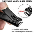 thumbnail image 6 of Nail Clipper Set,Premium Stainless Steel Ultra Sharp Sturdy Fingernail and Toenail Clipper Cutters, 6 of 7