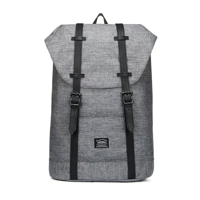 Lightweight Outdoor Backpack, KAUKKO Travel Casual Rucksack Laptop Daypack for 15"(6-GREY)