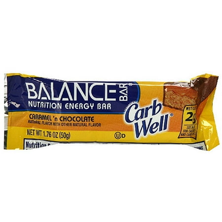 Balance Carb Well Caramel 'N Chocolate Nutrition Energy Bars, 1.76 oz (Pack of 15)
