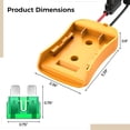 thumbnail image 4 of Power Wheels Adapter for DeWalt 18V/20V Battery, Includes 2 Adapters, Fuse Box, Connector, and Switch, Compatible with DeWalt DCB Series, DIY Conversion Kit for Toys, RC Trucks, Robots, 4 of 5
