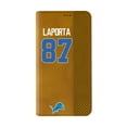 thumbnail image 2 of Keyscaper Sam LaPorta Brown Detroit Lions Folio iPhone Case, 2 of 7