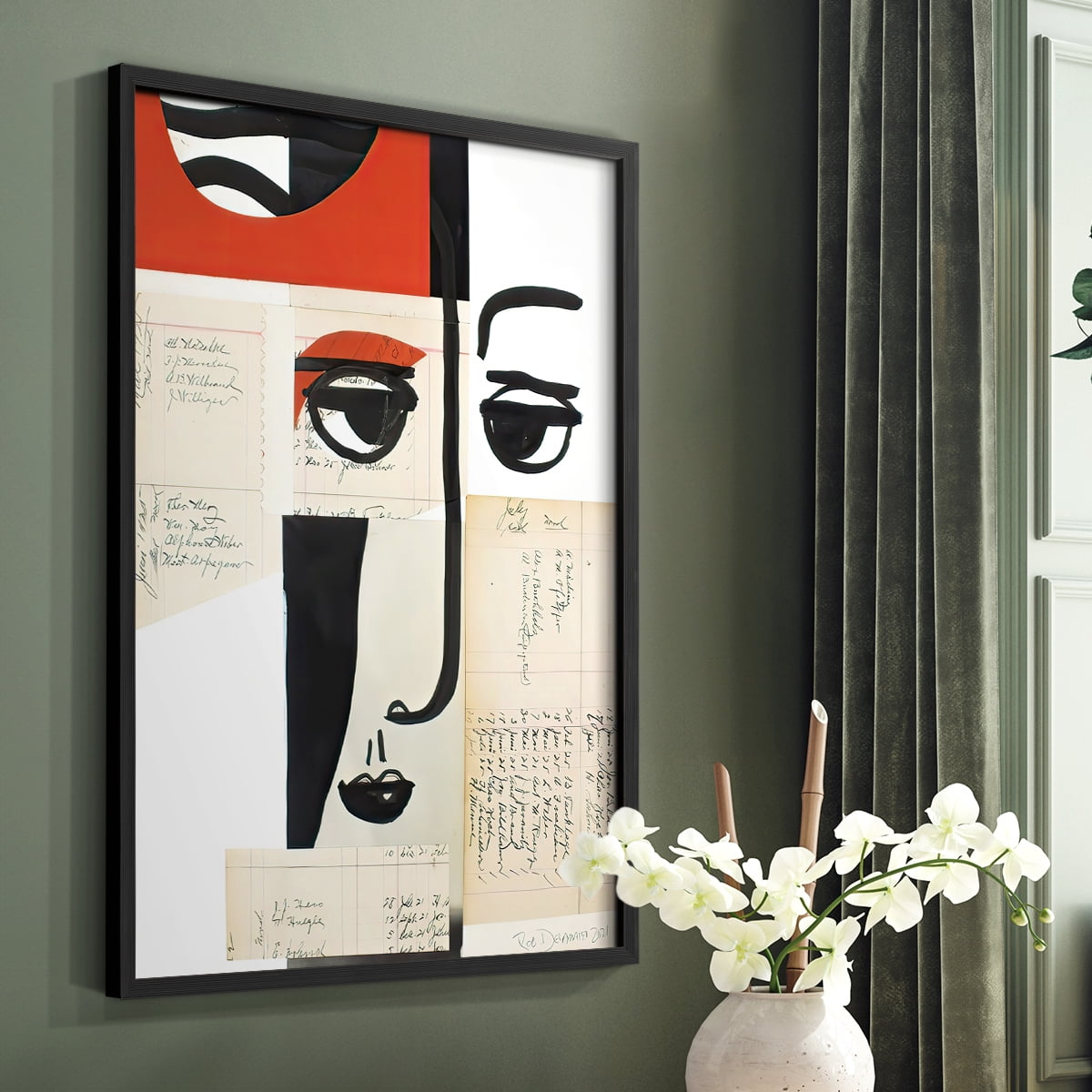 Faces of A Century III in Paper Solid Wood 8 x 10 Framed Print