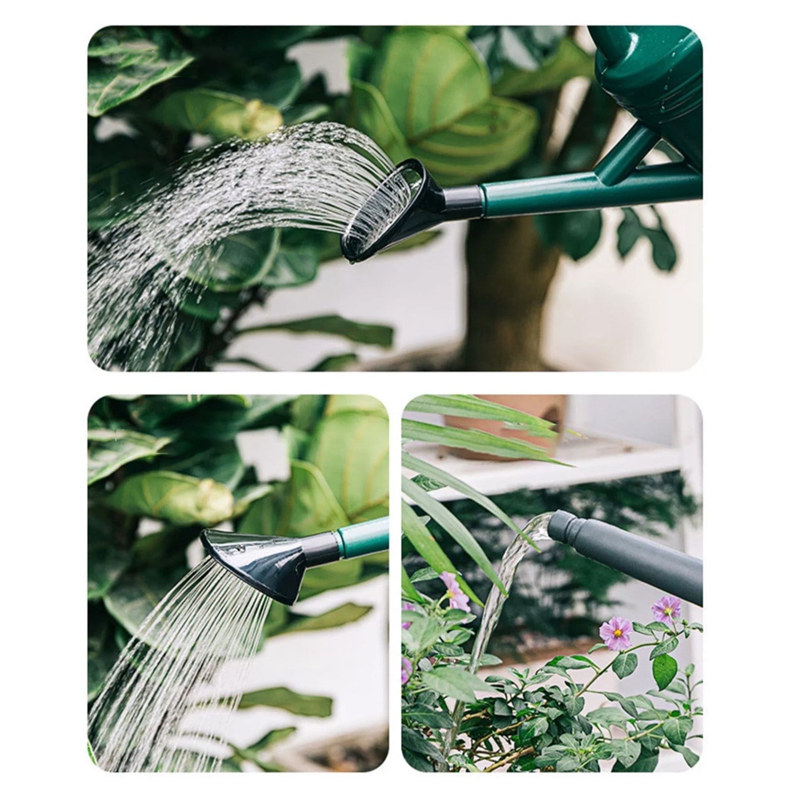 3L Large Capacity Watering Can, Long Spout Plastic Garden Water Pot with Ergonomic Handle for Vegetables & Flowers