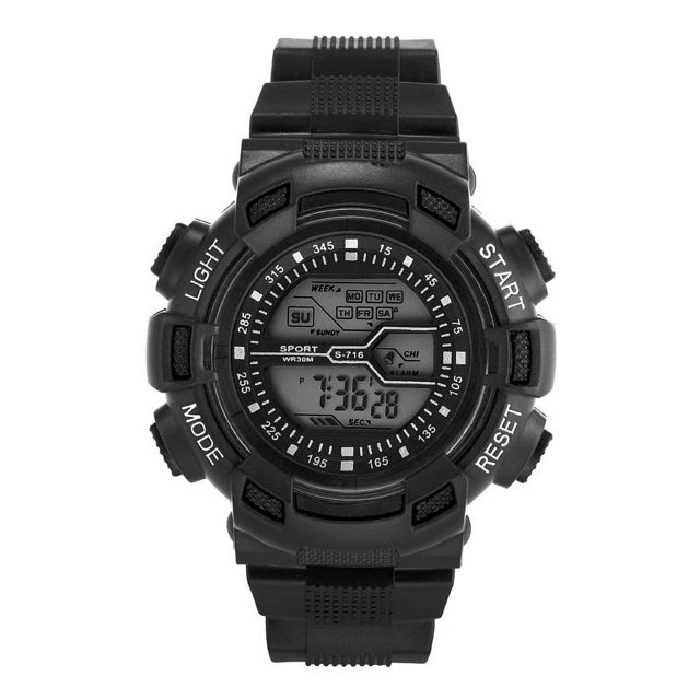 Reloj electrónico con calendario, despertador, luz nocturna, cronómetro, reloj para estudiantes para hombres