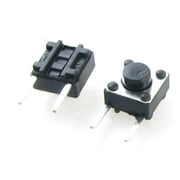 Unique Bargains 50 Pcs PCB Momentary Tact Tactile Push Button Switch 2 Pin DIP 6 x 6mm x 5mm New