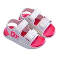 thumbnail image 3 of Siilsaa Girls Summer Shoes Girls Sandals Flat Sandals Strappy Summer Shoes Toddler/Little Kid Pink,10.5, 3 of 6