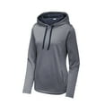 thumbnail image 3 of Sport-Tek Women's PosiCharge Sport-Wick Heather Fleece Hooded Pullover. LST264, 3 of 4