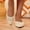 White1, variant on Wensltd Womens Casual Fashion Flat Shoes Solid Color Pointed Toe Flat Soft Sole Slip on Shoes Closed Toe breathable